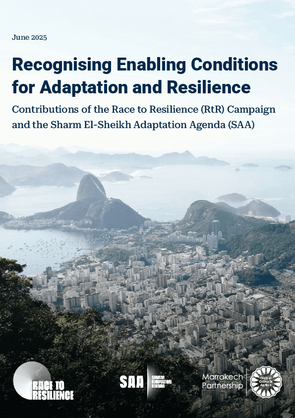Recognising Enabling Conditions for Adaptation and Resilience